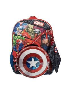 Licensed Character Kids Marvel Avengers 5-Piece Backpack Set Set