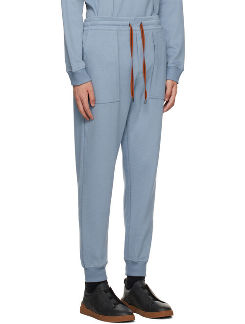 ZEGNA Blue Essential Sweatpants