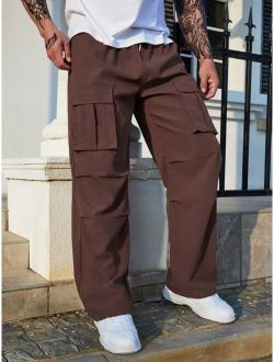 Manfinity Homme Men Flap Pocket Side Cargo Pants