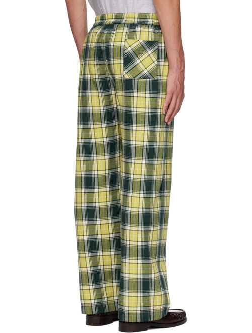 Acne Studios Green Check Trousers