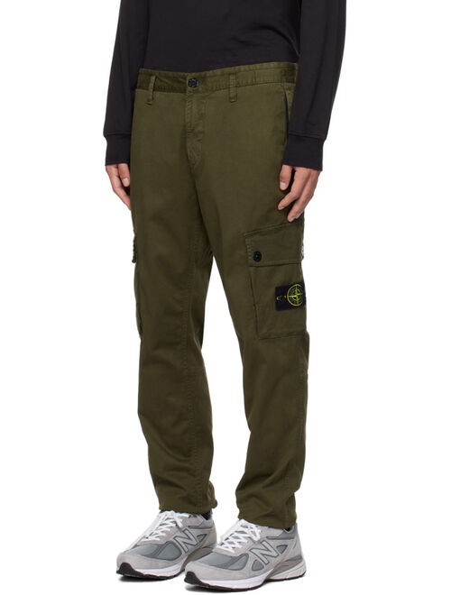 Stone Island Khaki Faded Cargo Pants