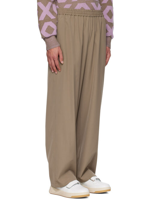 Acne Studios Taupe Relaxed Fit Trousers