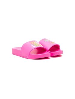 Billieblush motif-print flat slippers