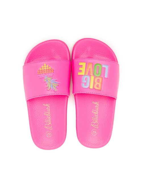 Billieblush motif-print flat slippers