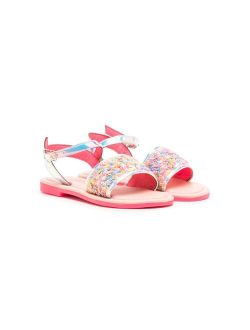 Billieblush sequin-embellished open-toe sandals