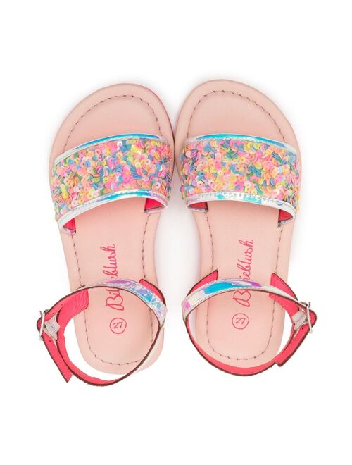 Billieblush sequin-embellished open-toe sandals