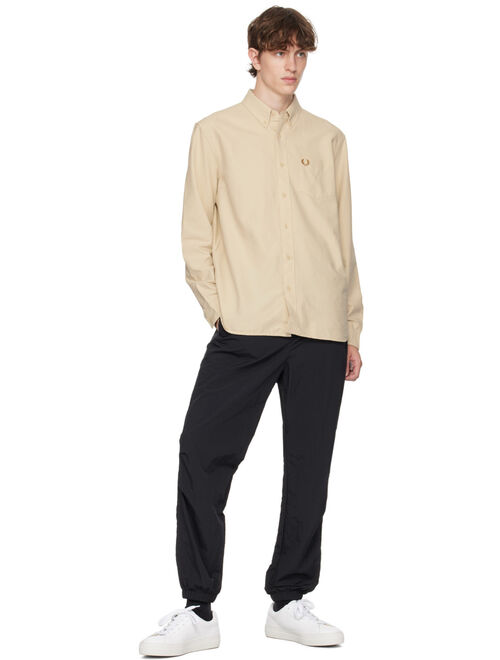 FRED PERRY Beige Embroidered Shirt