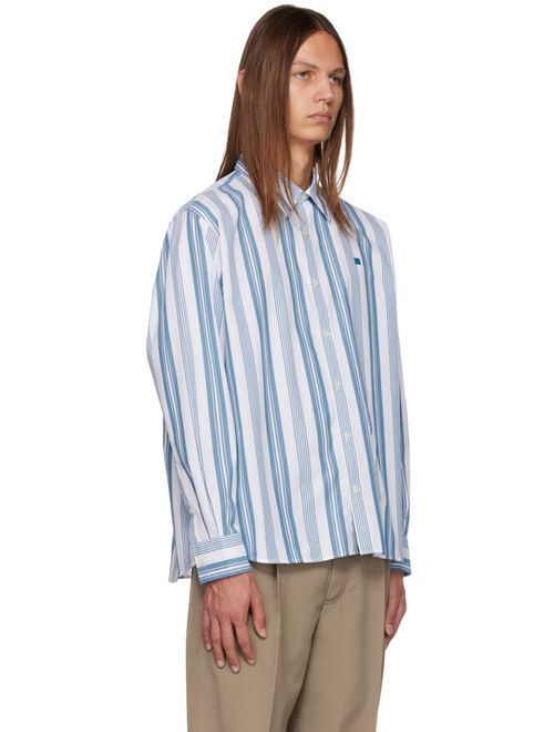ACNE STUDIOS Blue & White Stripe Shirt