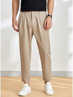 Manfinity Homme Men Plicated Detail Tapered Pants