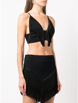 cropped fringe top