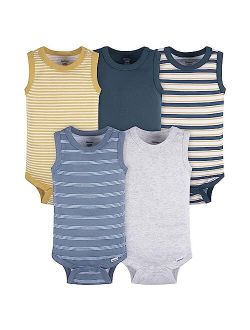 Gerber Baby Boys Multi-Pack Sleeveless Onesies Bodysuit