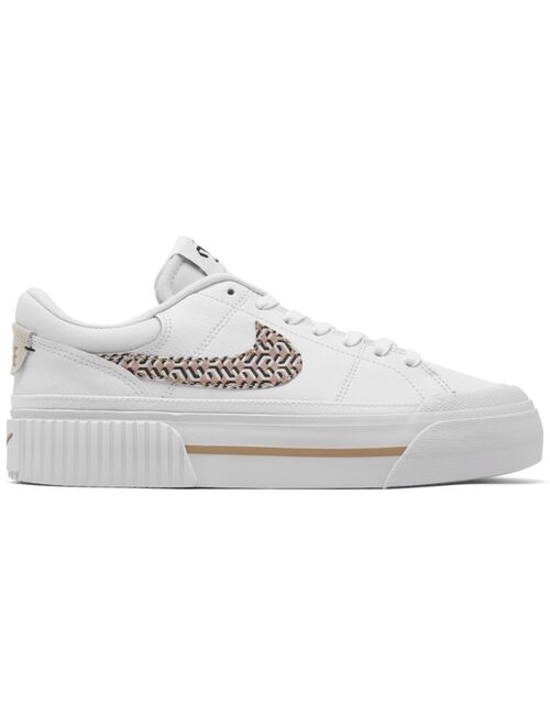 NIKE Women's Court Legacy Lift Platform Casual Sneakers from Finish Line