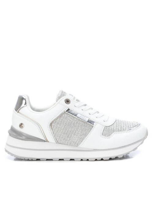 XTI Women's Casual Sneakers By 14095501 White With Silver Accent