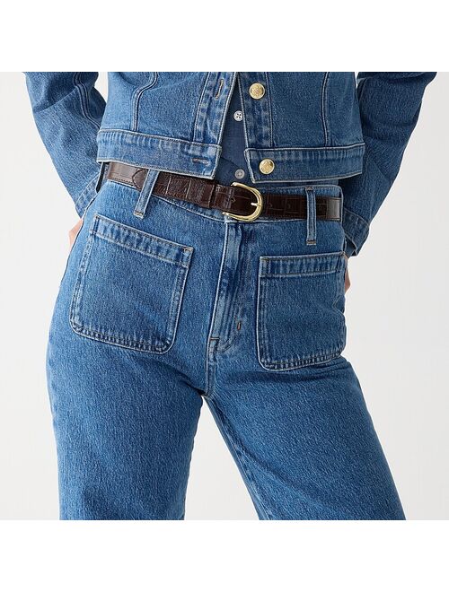 J.Crew Full-length slim wide-leg jean in Joelle wash