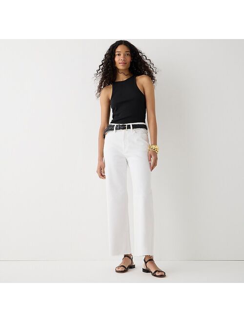 J.Crew Slim wide-leg jean in white wash