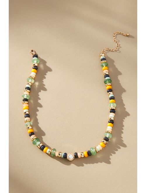 By Anthropologie Mixed Beaded Necklace