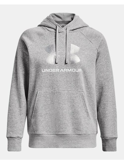 Under Armour Women's UA Rival Fleece Glitter Big Logo Hoodie