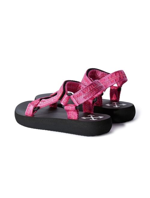 Off-White Kids touch strap sandals
