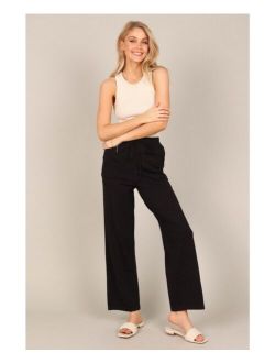 PETAL AND PUP Womens Penelope Knitted Wide Leg Lounge Pants