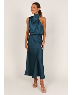 Petal and Pup Womens Anabelle Halter Neck Maxi Dress