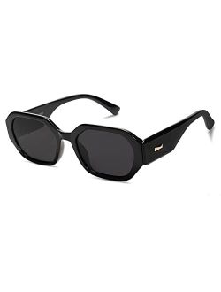 Polarized Sunglasses For Women Retro Rectangle Womens Sun Glasses Trendy Narrow Square 90s Shades SJ2232