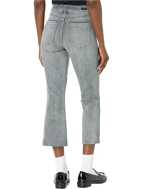 Liverpool Hannah Cropped Flare with Cut Hem in Kessler