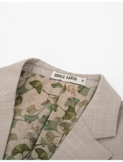 GRACE KARIN Men's Casual Blazer Sport Coat Lightweight 2 Button Business Suit Jackets
