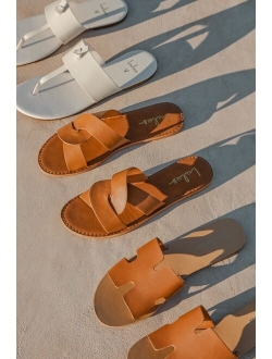 Carlyn Gold Slide Sandals