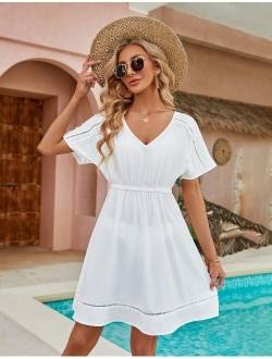 Womens Swimsuit Coverup Flowy Swim Beach Cover Up Pool Bathing Suit Swimwear Cover Ups