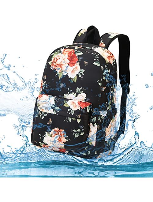 LEDAOU Backpack for Girls School Bag Kids Bookbag Teen Backpack Set Daypack with Lunch Bag and Pencil Case