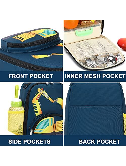 Btoop Backpack for Kids Boys Girls Preschool Kindergarten Bookbag Set with Lunch Box Toddler School Bag
