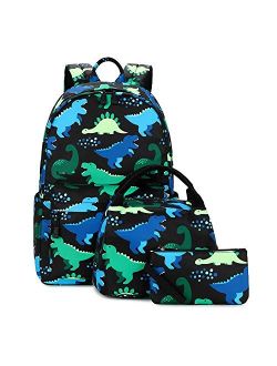 Abshoo Lightweight Cute Unicorn Backpacks For School Kids Girls Backpack With Lunch Bag (Set Unicorn and Fox Blue)