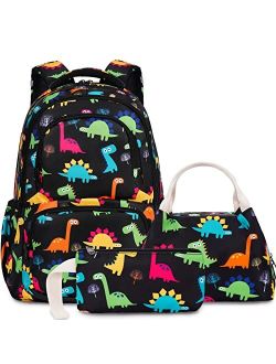 Unineovo Backpack for Girls, Girls Rainbow Clouds Backpack, Rainbow Schoolbag for Girls,Girls Lightweight School Bookbag with Lunch Box Pencil Case,Nylon Shoulder School 