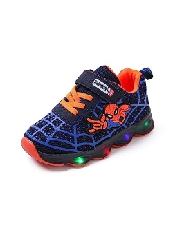 Amazon Essentialss Toddler Boys Girls Light Up Shoes LED Lightweight Mesh Breathable Walking Sneakers