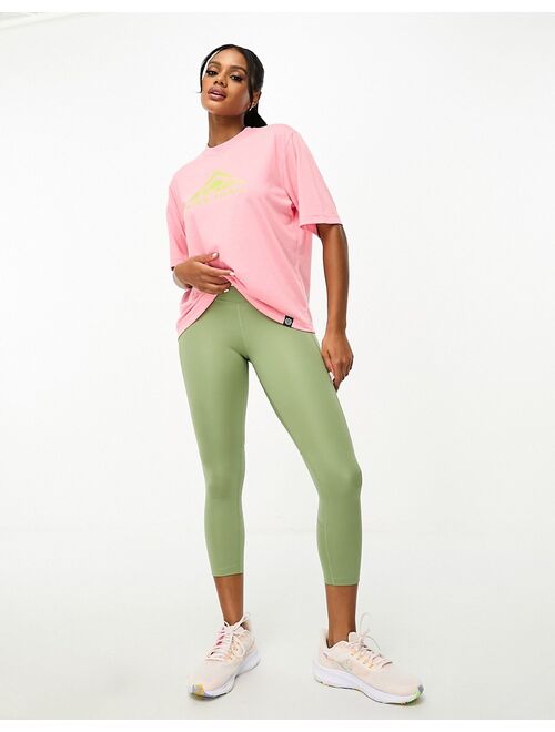 Nike Training Dri-FIT printed cropped top in pink