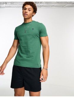 icon logo t-shirt custom fit in forest green
