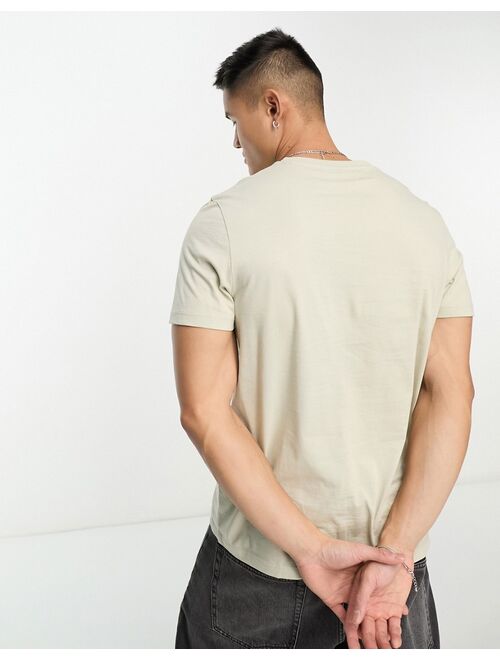 ASOS DESIGN t-shirt with crew neck in stone
