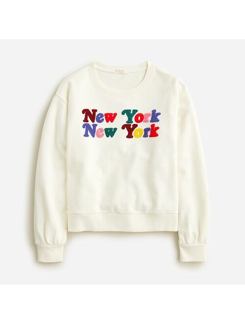 J.Crew Girls' New York crewneck sweatshirt