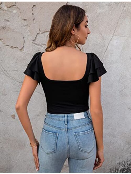 Blooming Jelly Women's Crop Tops Y2k Shirts Summer Sexy Going Out Outfits Fashion 2023