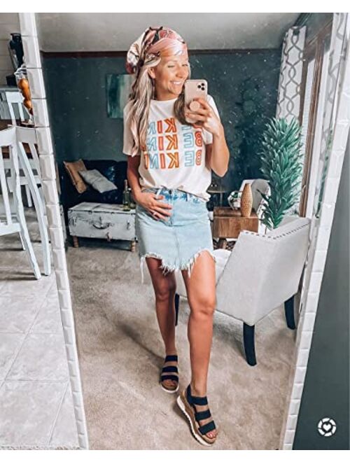 Blooming Jelly Women's Be Kind Shirt Short Sleeve Graphic Tees Loose Fit Tshirts Cute Casual Summer Tops Teacher Shirts