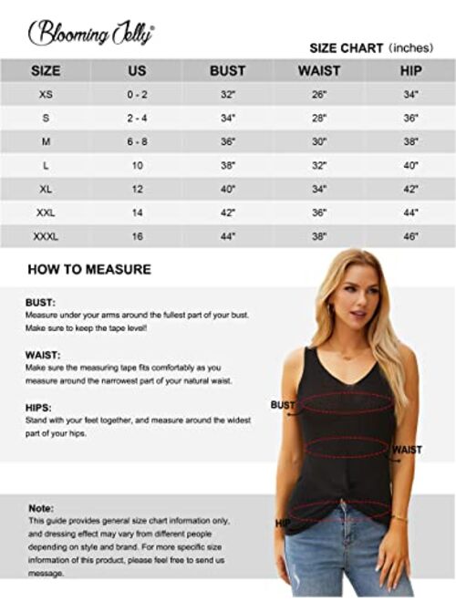 Blooming Jelly Summer Tank Tops for Women Sleeveless Crochet Tops Loose Fit V Neck Casual Shirts
