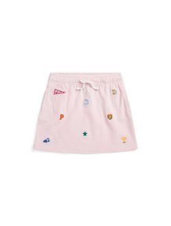 Toddler and Little Girls Collegiate-Icon Mesh Skirt