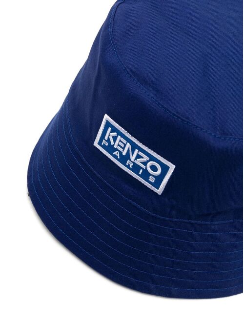 Kenzo Kids logo-patch cotton bucket hat