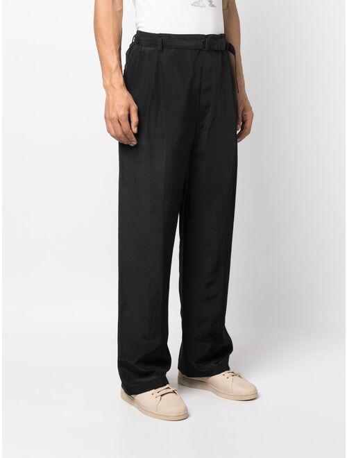 Lemaire belted cotton trousers