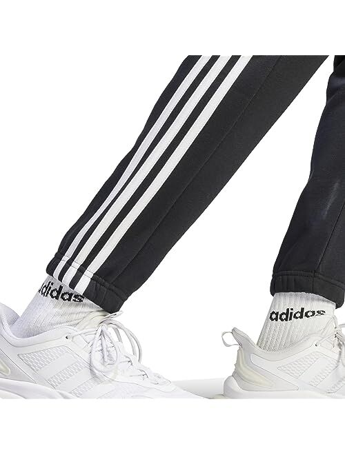 adidas Essentials Fleece Tapered Cuffed 3-Stripes Pants
