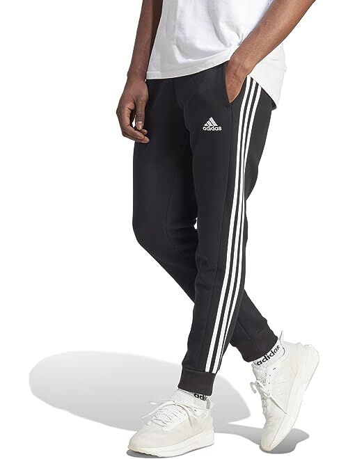 adidas Essentials Fleece Tapered Cuffed 3-Stripes Pants