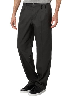 Classic Fit Signature Iron Free Khaki with Stain Defender Pants - Pleated