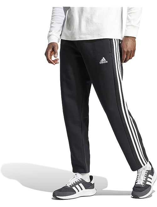 adidas Essentials Fleece Open Hem 3-Stripes Pants