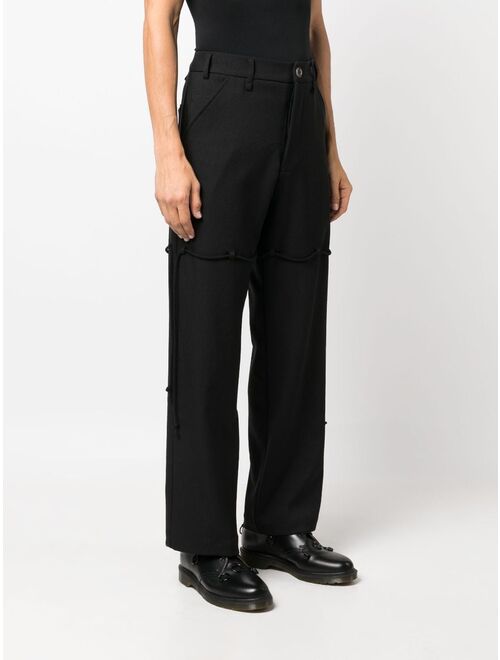 Song For The Mute logo-patch straight-leg trousers