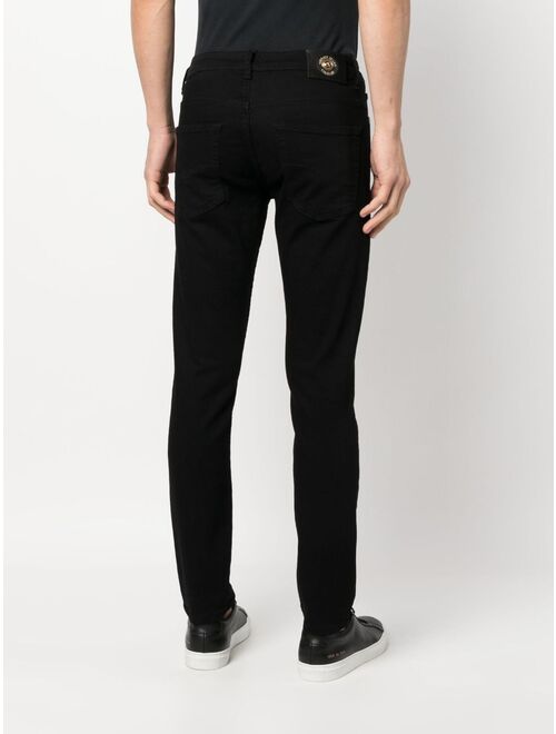 Versace Jeans Couture logo-patch cotton trousers